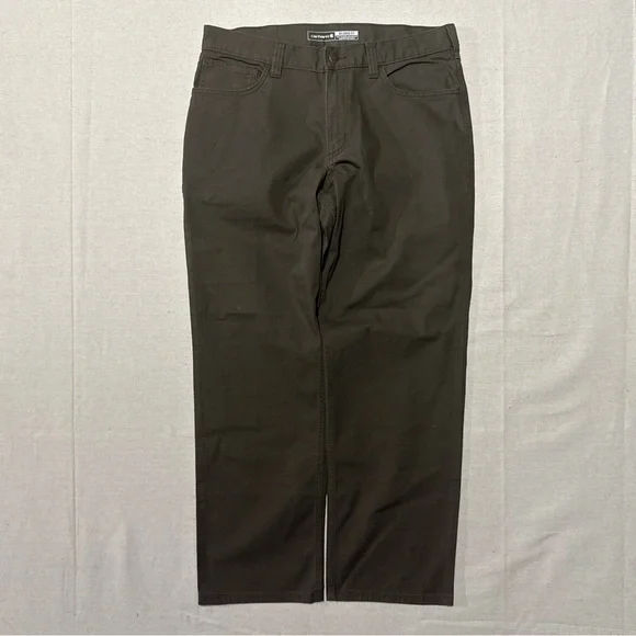 Brown Carhartt Pants Relaxed Fit Rugged Flex Like New Worn Once 34x30 - Picture 3 of 6